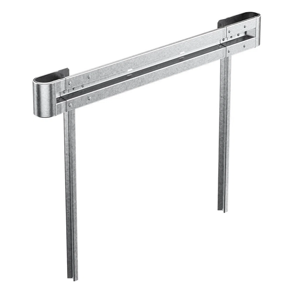 Schutzplanken Komplett-Set 2,80 Meter Länge, zum Einrammen, Profil B aus Stahl, Art.-Nr. 38556 | Leitplanke | Stahlschutzplanke