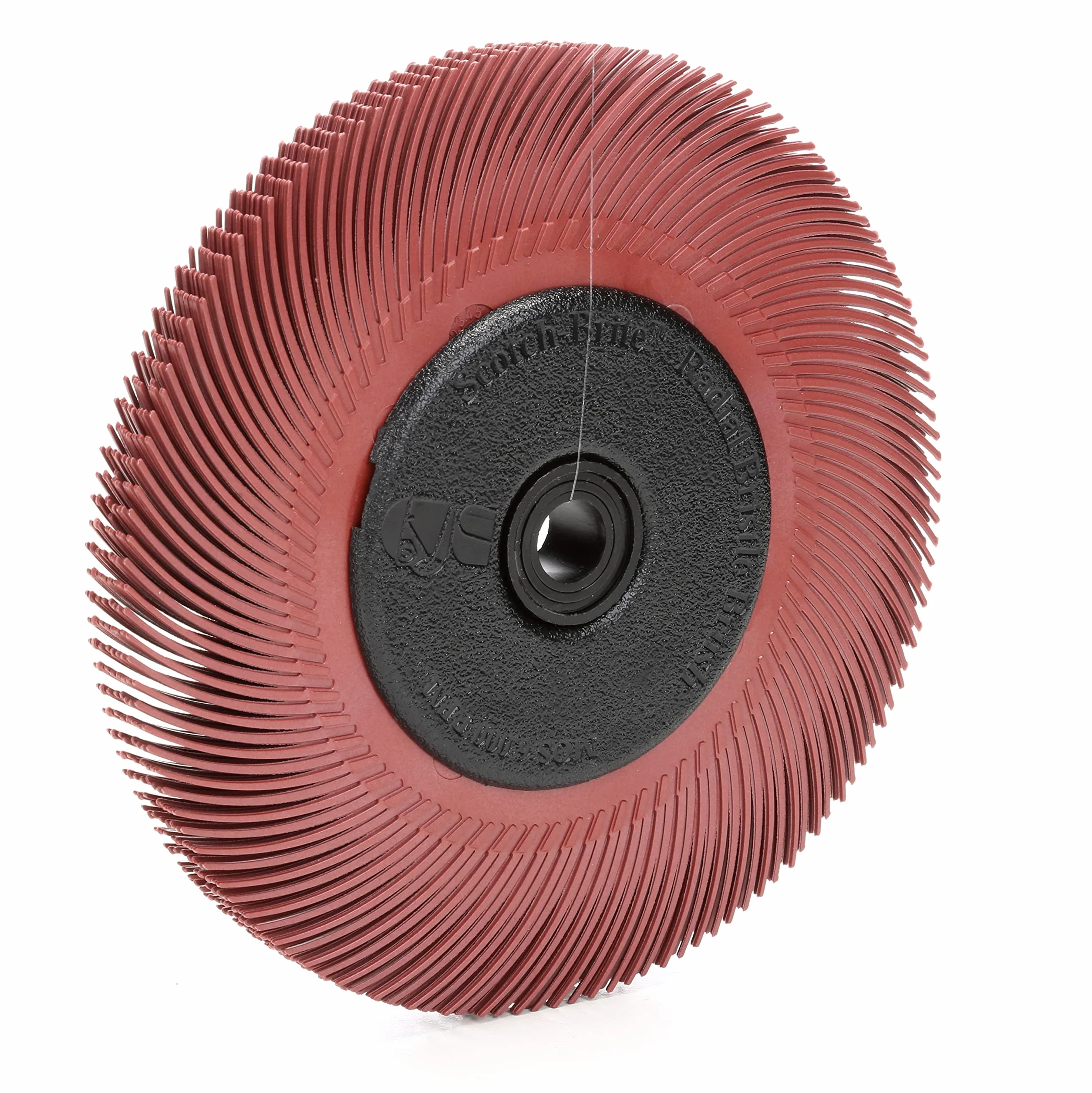 3M 33213 Scotch-Brite Radial Bristle Brush BB-ZB mit Adapter, P220, Typ C, 152,4 mm, 12,7 mm, Rot