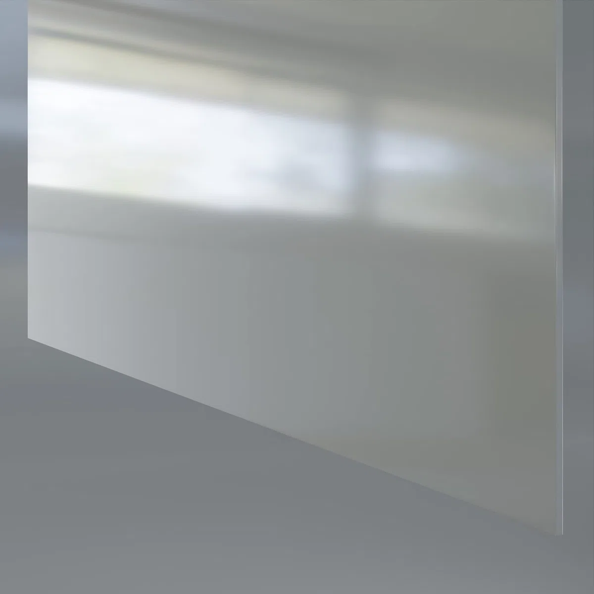 PVC Kunststoffplatte 2000x1000 mm - 1 Stück - seidenmatte PVC Platte, porenlos glatte Oberfläche - Kunststoffplatte 2mm hellgrau (RAL 7004) - leicht flexibel - (1 Stück - 200x100cm, 2mm hellgrau)