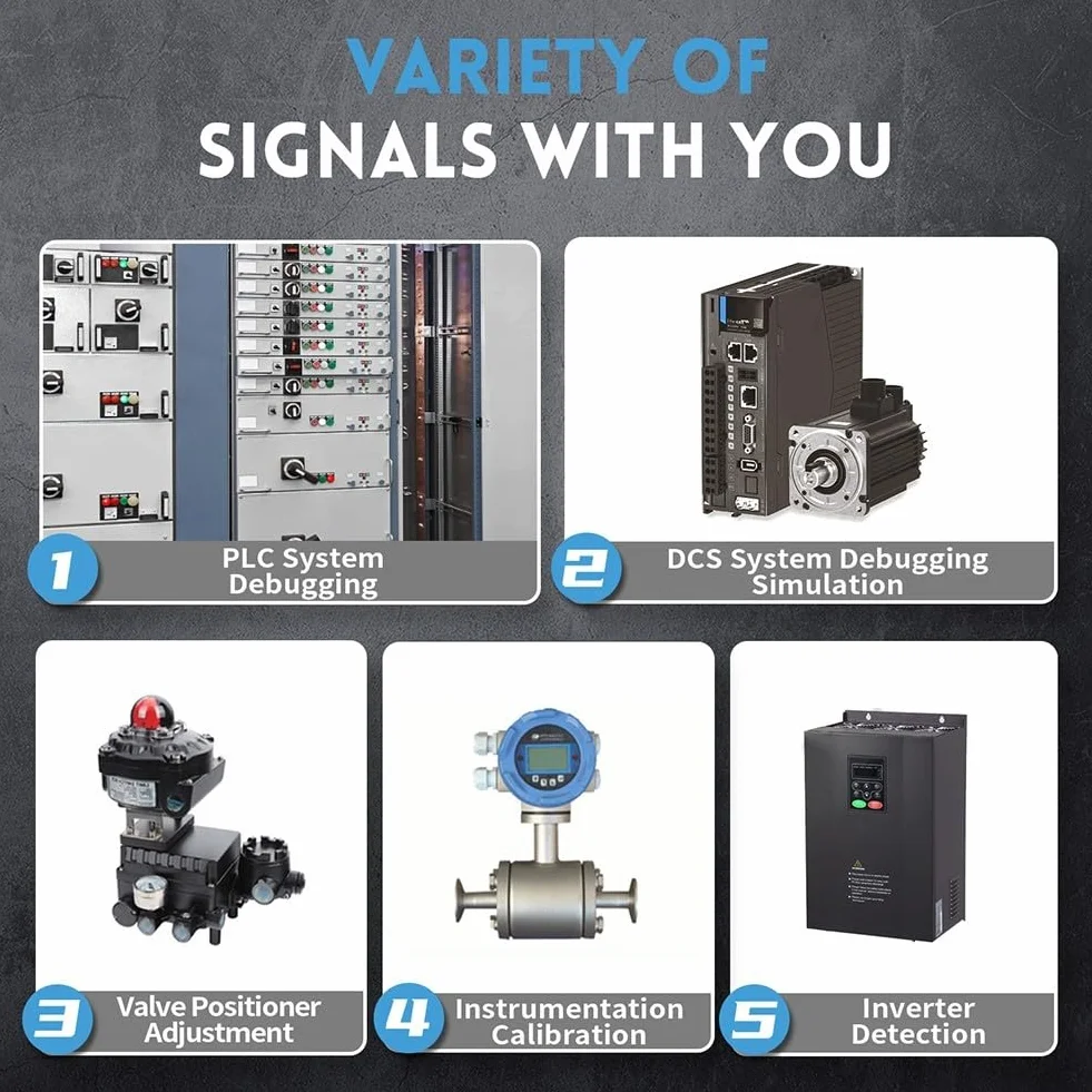 Signalgenerator, SG-003A 4-20MA HD TFT-Farb-LCD-Signalgenerator, Quellspannung, Strom, analoger Prozesskalibrator für PWM-Ausgang