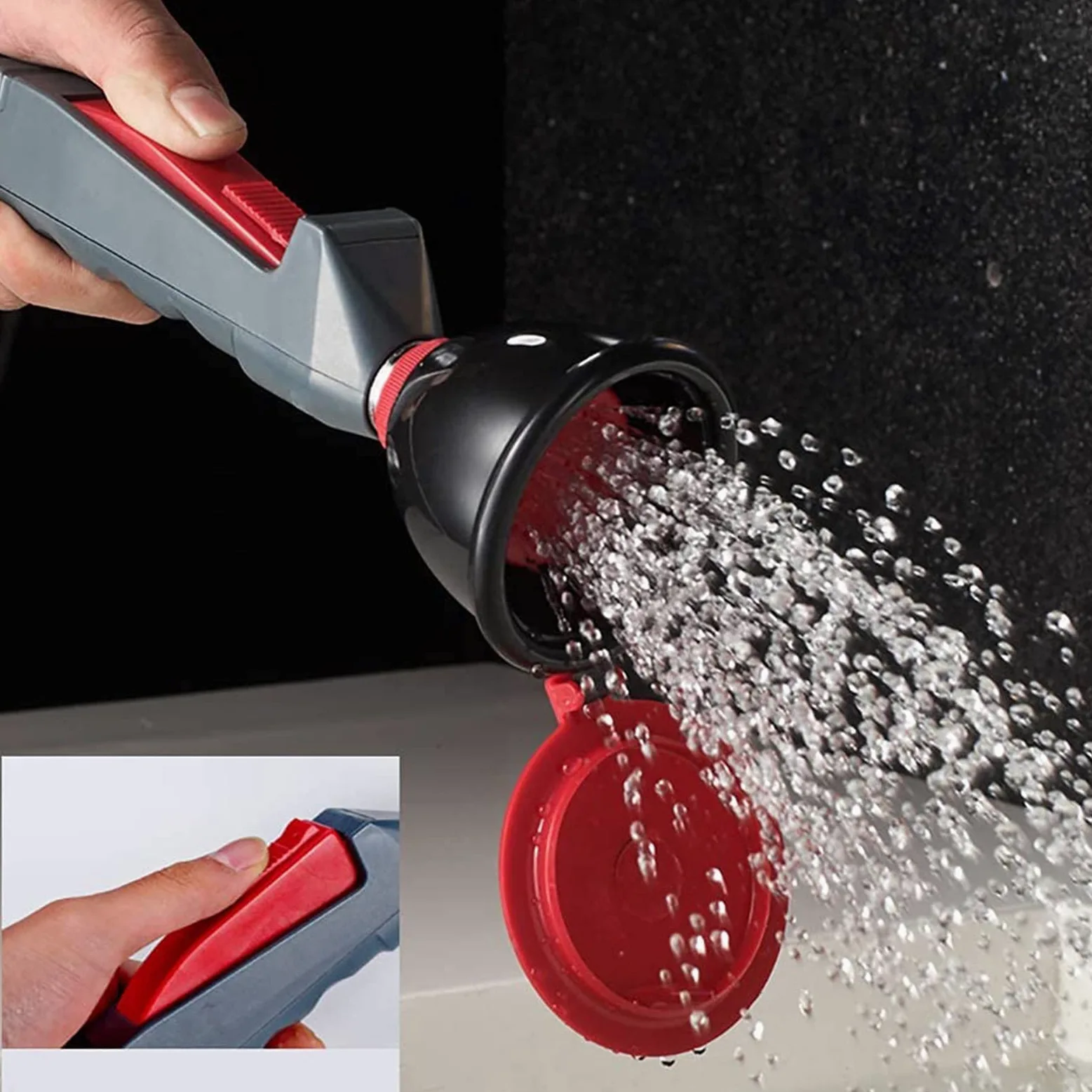 Notfall-Augenspüler Hand-Augendusche Drench-Schlaucheinheit Spray Wandmontierte Einzelkopf-Augenspülstation Gesichtsspüldusche for Labor- und Industriegebrauch (Size : 220mm)