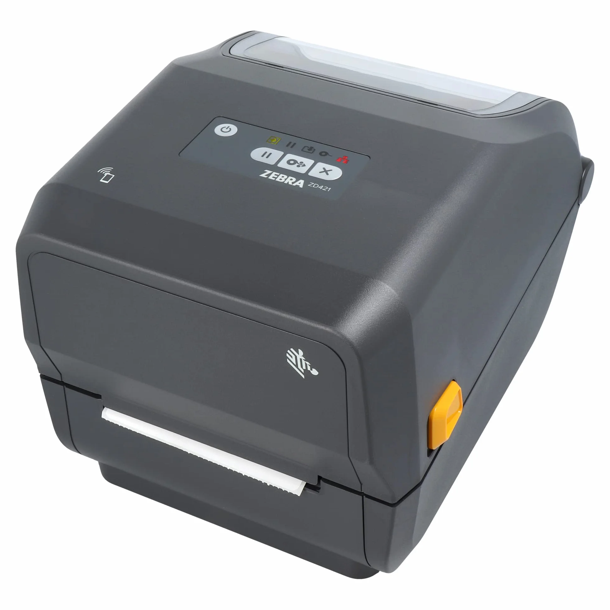 ZEBRA ZD421t Drucker mit Abreißkante - 300 DPI - Thermodirekt, Thermotransfer - 108 mm max. Druckbreite, Bluetooth (BLE), LAN, USB, USB-Host Schnittstellen (ZD4A043-30EE00EZ)