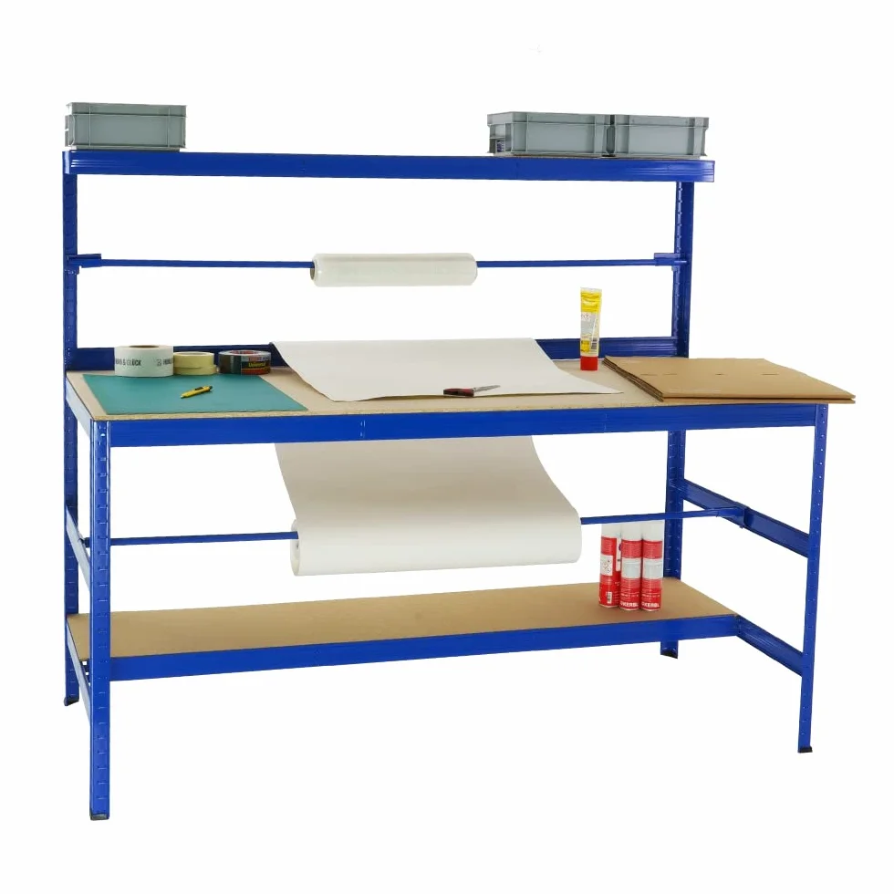 Packtisch Tiger HxBxT 150x180x75 cm preiswert und hochwertig mit 300 kg Traglast 5 Jahre Garantie von Proregal Werktisch Arbeitstisch Lagereinrichtung Werkstatteinrichtung