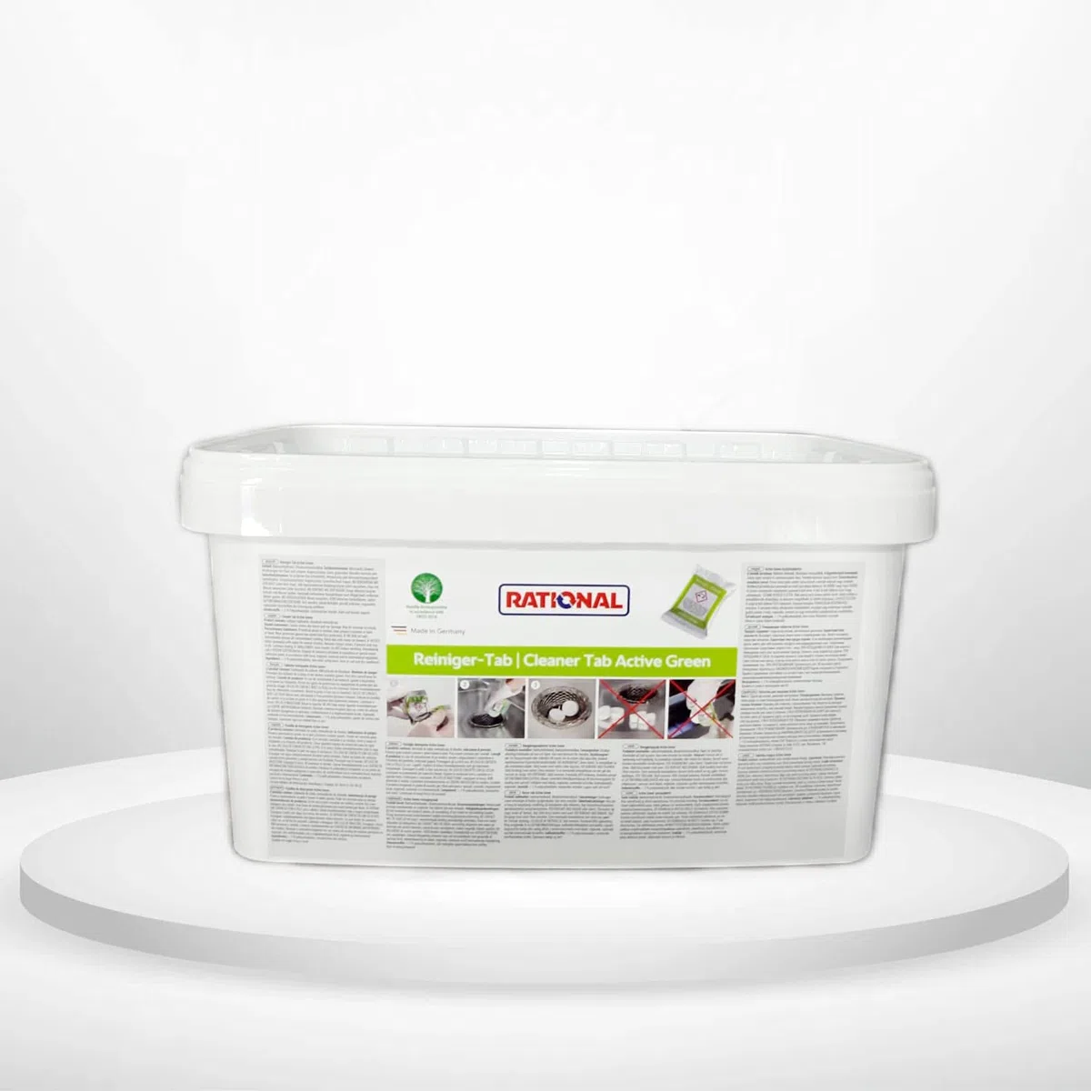 150 Stück Rational Reiniger-Tab Active Green für iCombi Pro und iCombi Classic, ideal für Kindergärten, Schnell Restaurant, Kantinen, Lebenshilfen usw.