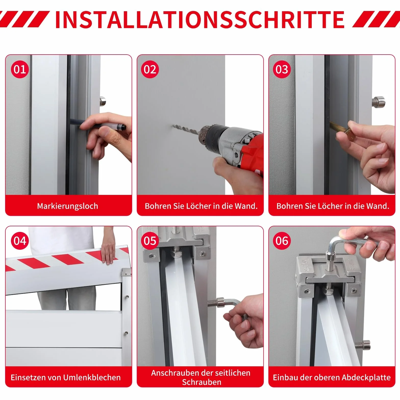 20cm High Hochwasserschutz Bei Türen Tragbar 77-297cm Long Absperrung Für Hochwasser Kellertüren Multifunktion Hochwasserschutz Für Unterführungen Fabrik Garage(107 * 20cm)