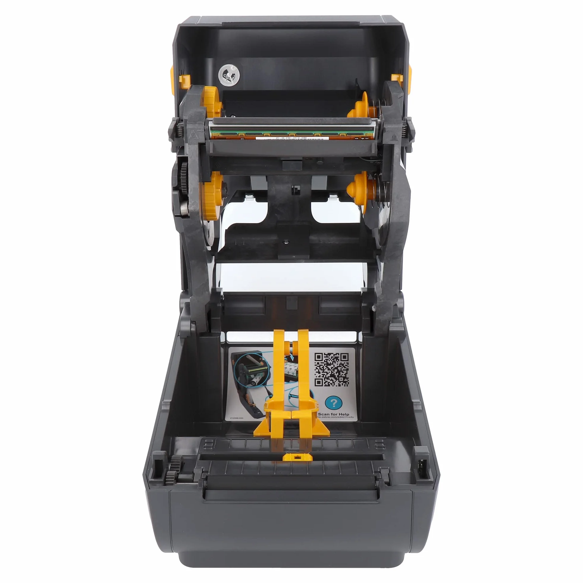 ZEBRA ZD421t Drucker mit Abreißkante - 300 DPI - Thermodirekt, Thermotransfer - 108 mm max. Druckbreite, Bluetooth (BLE), LAN, USB, USB-Host Schnittstellen (ZD4A043-30EE00EZ)