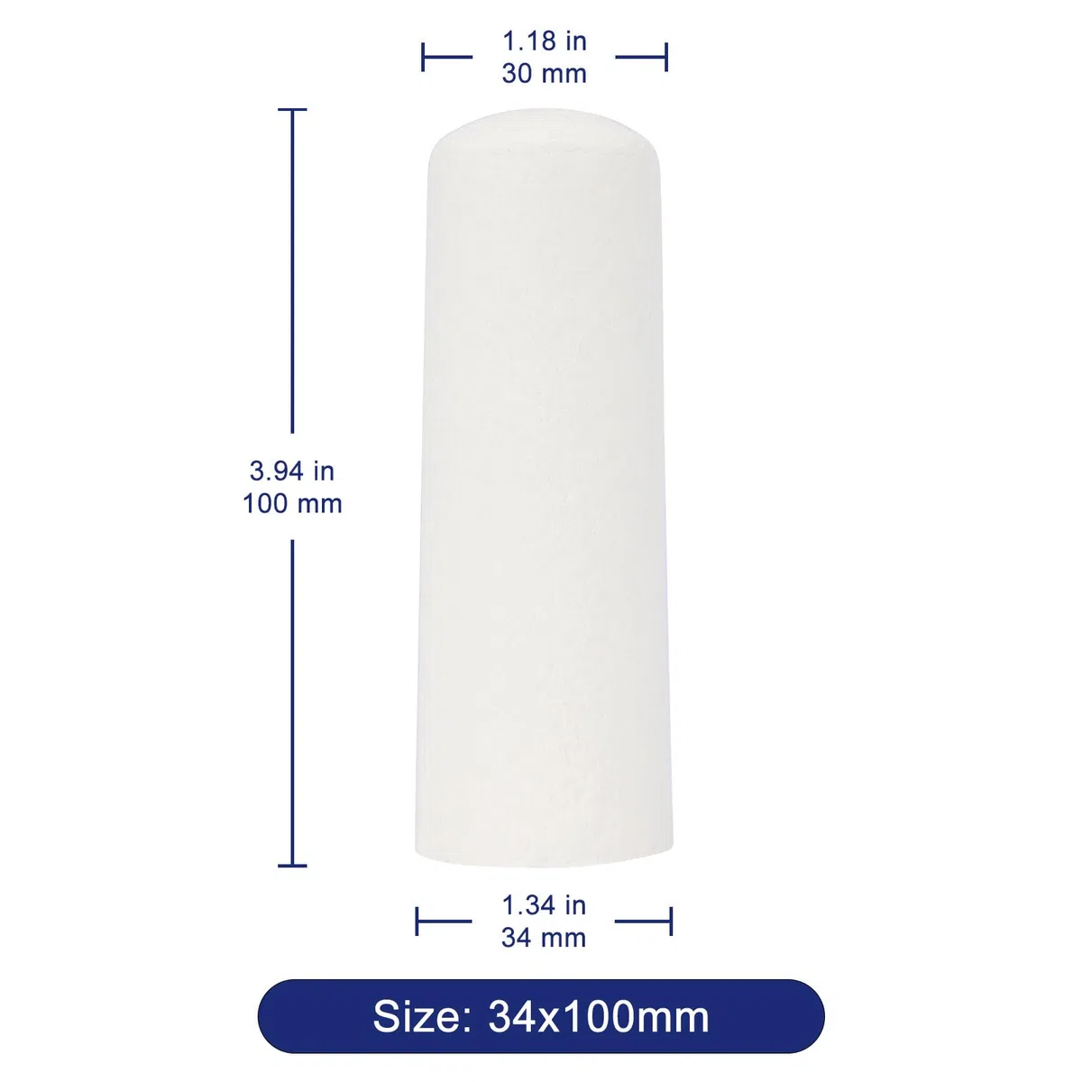 Labasics Cellulose-Extraktionshülsen, 34 mm Durchmesser, 100 mm Länge, Soxhlet-Extraktionshülsen, 25er Pack