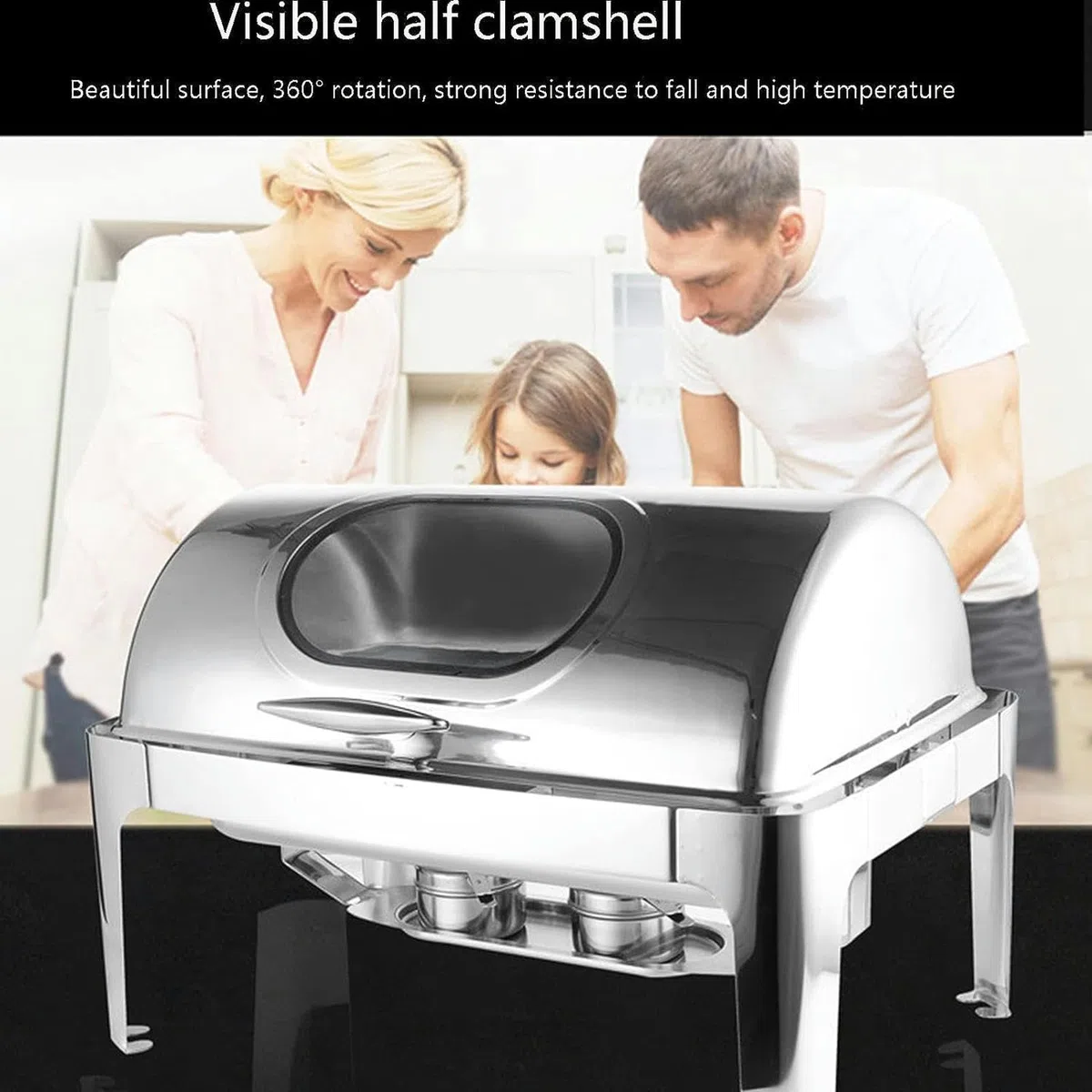 Tragbares Hot-Pot-Buffet-Set mit Heizung und Gestell – ideal für Veranstaltungen und Versammlungen