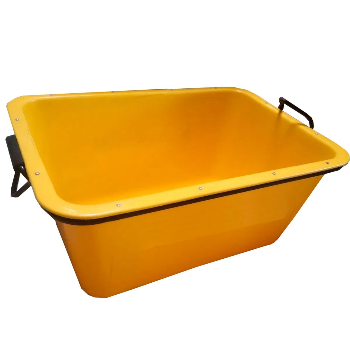 UvV FMK Fertigmörtelkübel Mörtelwanne 200 Liter kranbar TüV geprüft (Gelb)