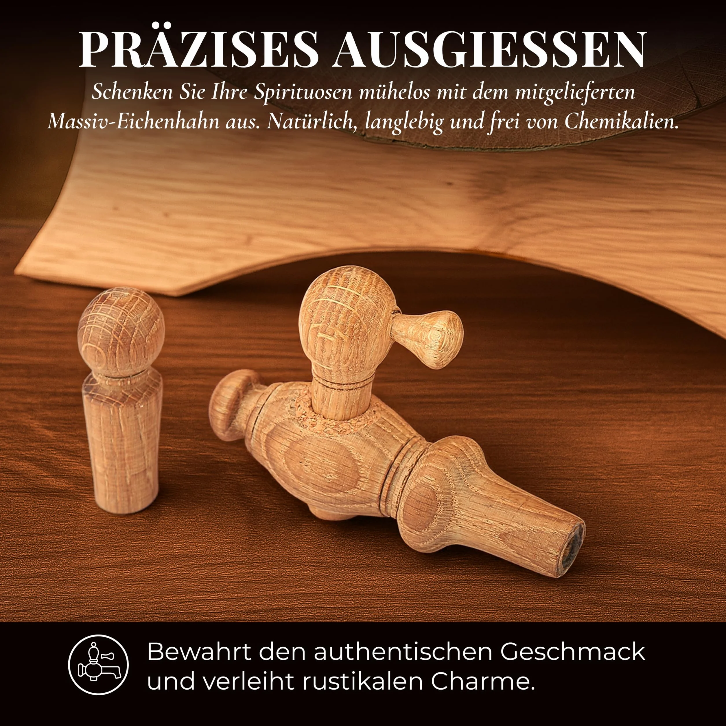 Holzfass Eichenfass Whiskyfass Weinfass Eichenweinfass Kleines Alkoholfass Eichenfass Großes Eichenfass 20 Liter