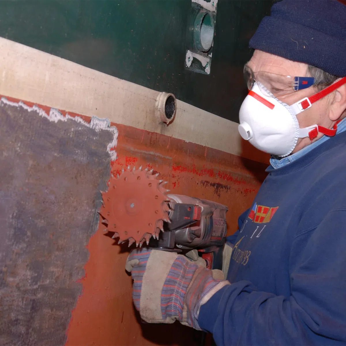 Schleifscheiben - Reinigungsscheibe für größere Reparaturen, Zum Entfernen von Farbe, Spachtelmasse, Rost, Tectyl, Teer, Schweißnähten & anderen Schichten, Auch zum Reinigen von Schweißnähten