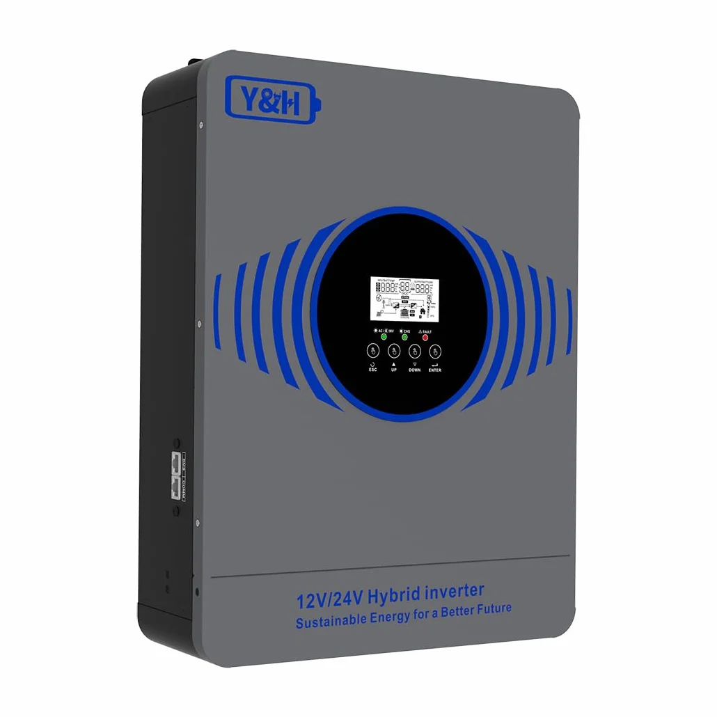 Y&H 4200W Hybrid Solarwechselrichter mit Zwei Batteriespannungen 12V 24V ntegriertem MPPT 100A Solarladegerät maximaler PV Leistung 4000W Eingang mit BMS WLAN Kommunikation netzunabhängiger