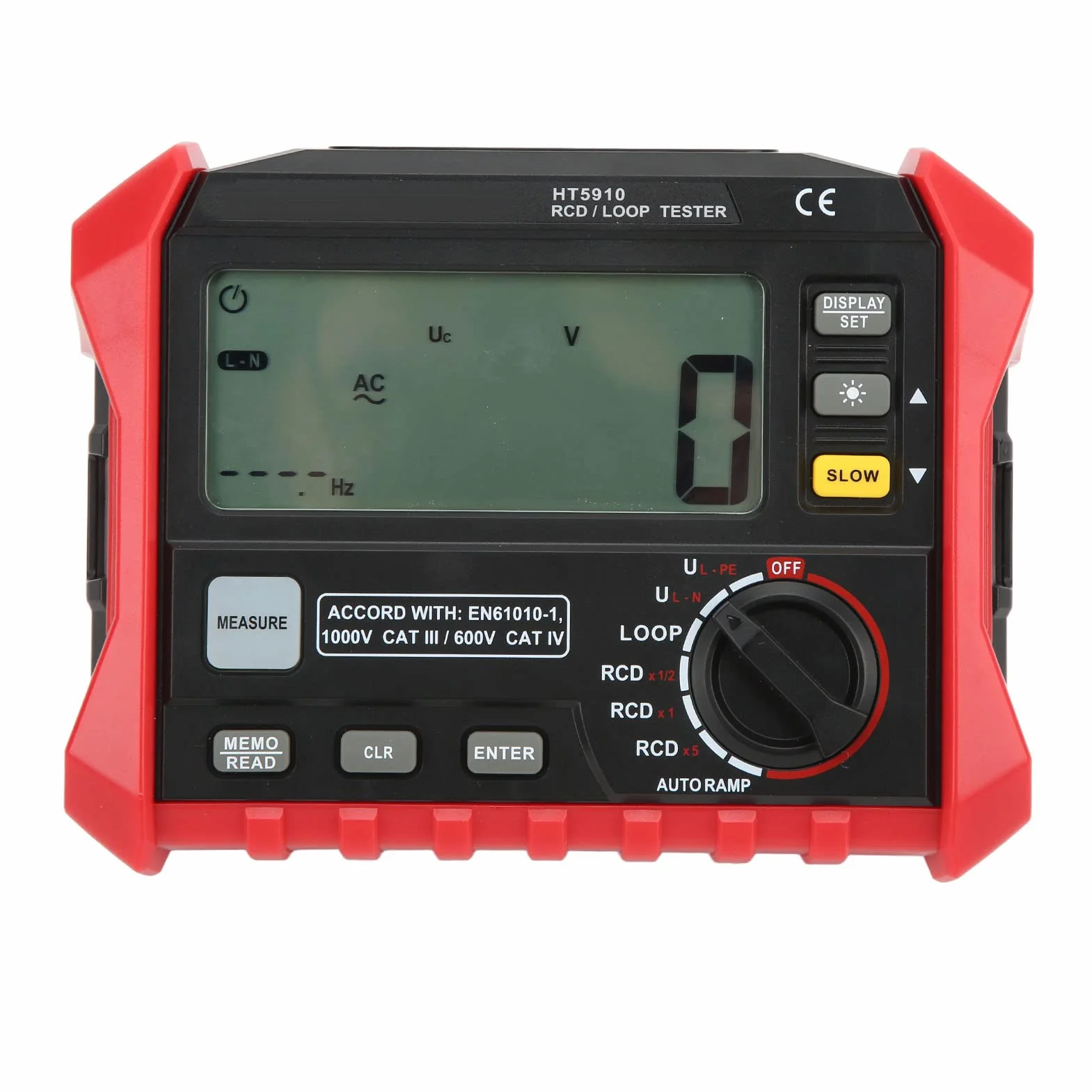 Digitaler Isolationswiderstandstester, RCD-Schleifentest, Multifunktionaler Full-Auto-Range-Messgerät für Elektrische Instrumente, Digitaler Isolationswiderstand