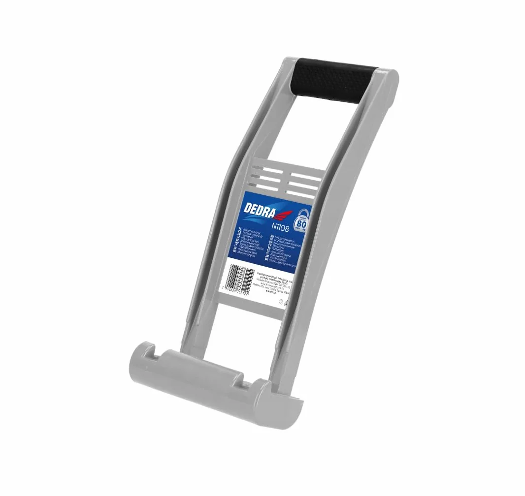 Tragegriff für Platten DEDRA N1108, Plattendicke 0–32 mm, Tragfähigkeit 80 kg, rutschfester und abgeschrägter Griff, robuster ABS-Kunststoff, ergonomisches Design