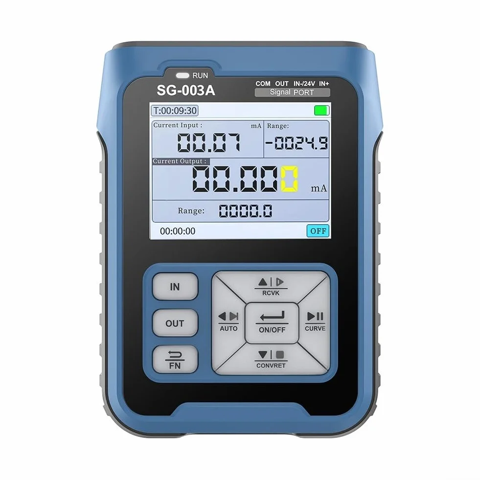 Signalgenerator, SG-003A 4-20MA HD TFT-Farb-LCD-Signalgenerator, Quellspannung, Strom, analoger Prozesskalibrator für PWM-Ausgang