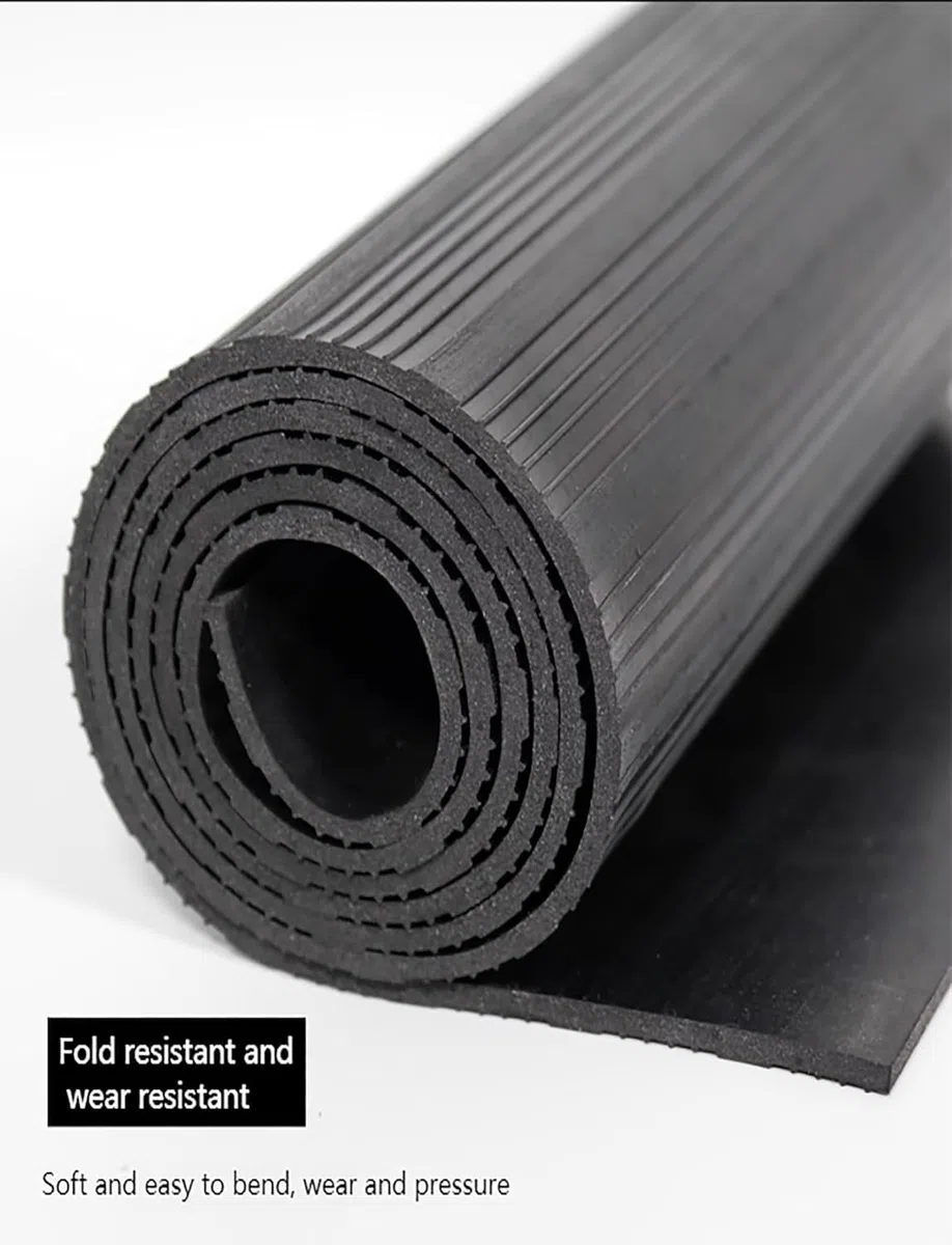Silikon-Lötmatte, Umspannwerk Gummimatten Elektrische Isolierung Sicherheit Schwarz 60x(50-500) cm Gummi Blatt Bodenmatte(60x110cm)