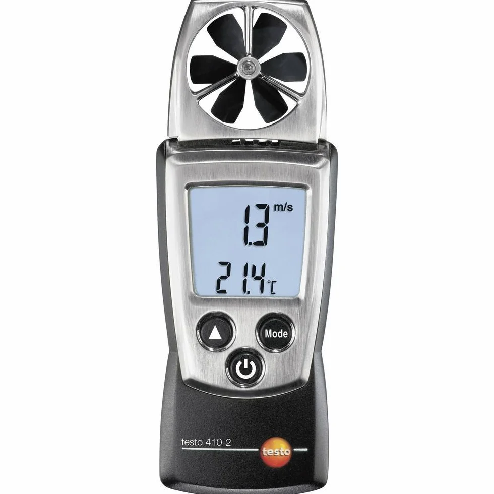 testo - 410-2 - 0560 4102 - Flügelrad-Anemometer zur Messung von Luftgeschwindigkeit, Volumenstrom und Temperatur