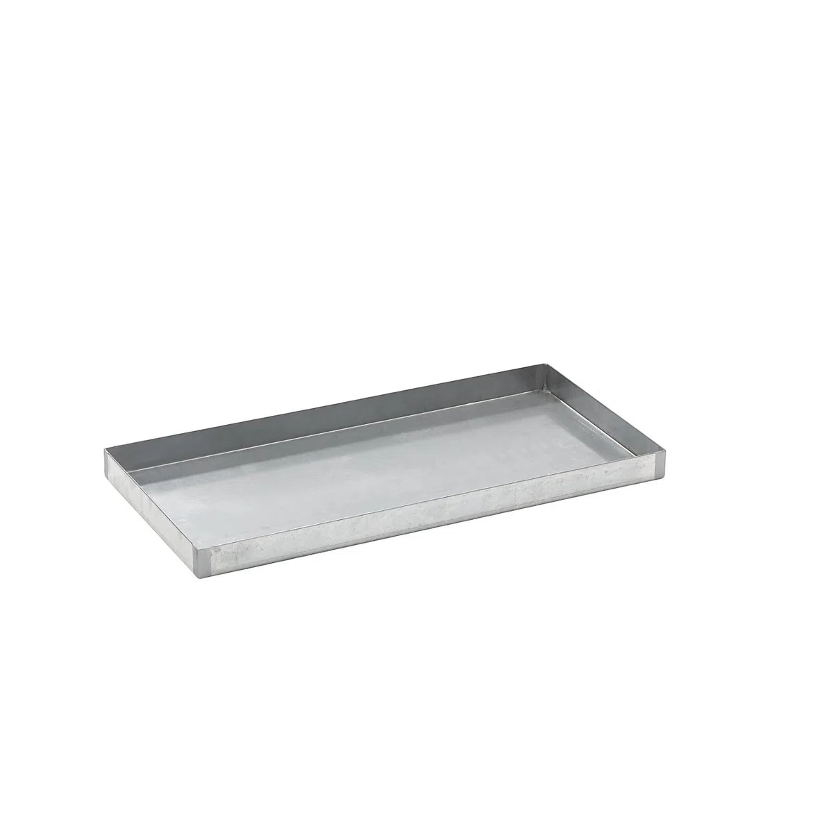 eurokraft | Stahl-Kleingebinde-Auffangwanne | LxBxH 940 x 470 x 60 mm | mit Zulassung | Auffangvolumen 25 l | Verzinkt