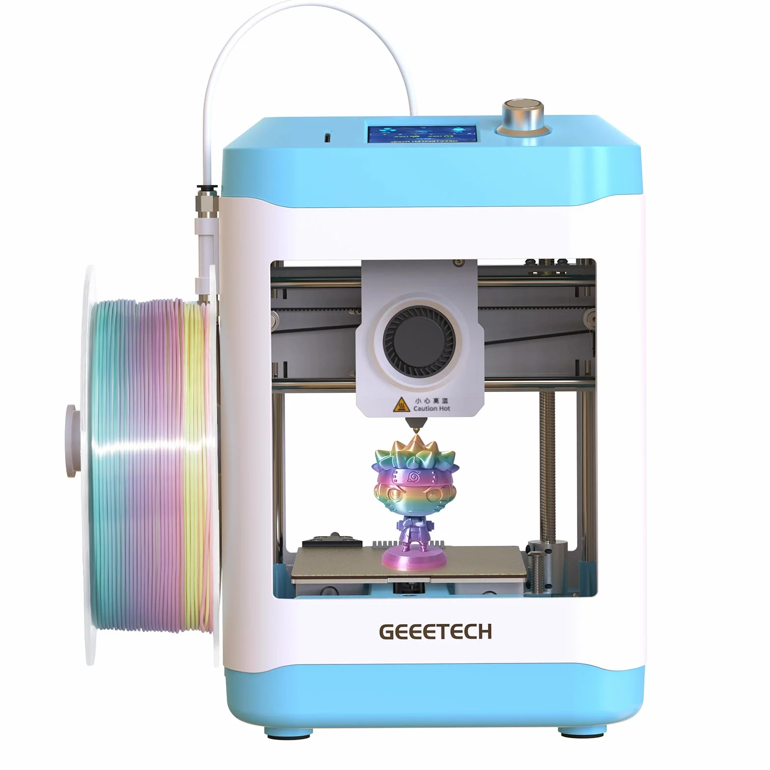 GIANTARM GEEETECH M1 3D-Drucker, Auto Nivellierung Mini 3D-Drucker für Anfänger, Direkt angetriebener Extruder, 250mm/s schnellere Druckgeschwindigkeit, Druckgröße 100 * 110 * 100mm