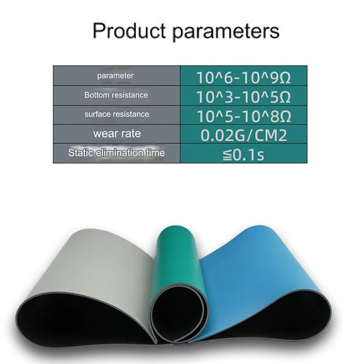 Generisch Antistatische Tischmatte, Blaue Antistatische Ledermatte, PVC-Tischmatte, Gummimatte, Reparatur-Tischmatte, Arbeitsmatte(120x60cm/47.2x23.6in)