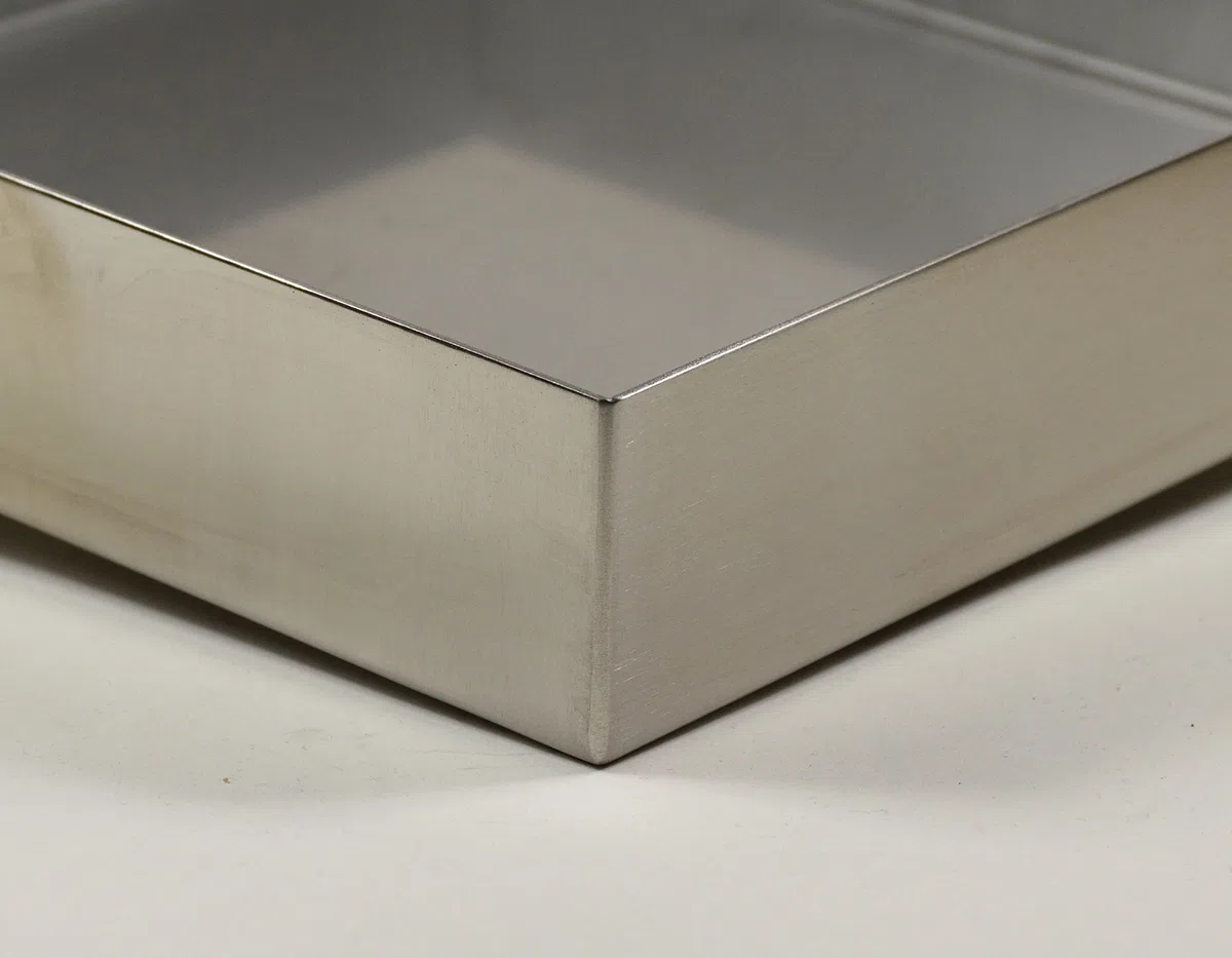 Edelstahl Wanne Ecken dicht verschweißt 1000 x 500 x 25 mm Stärke 1,5 mm, Abtropfblech, Auffangwanne, Pflanzwanne