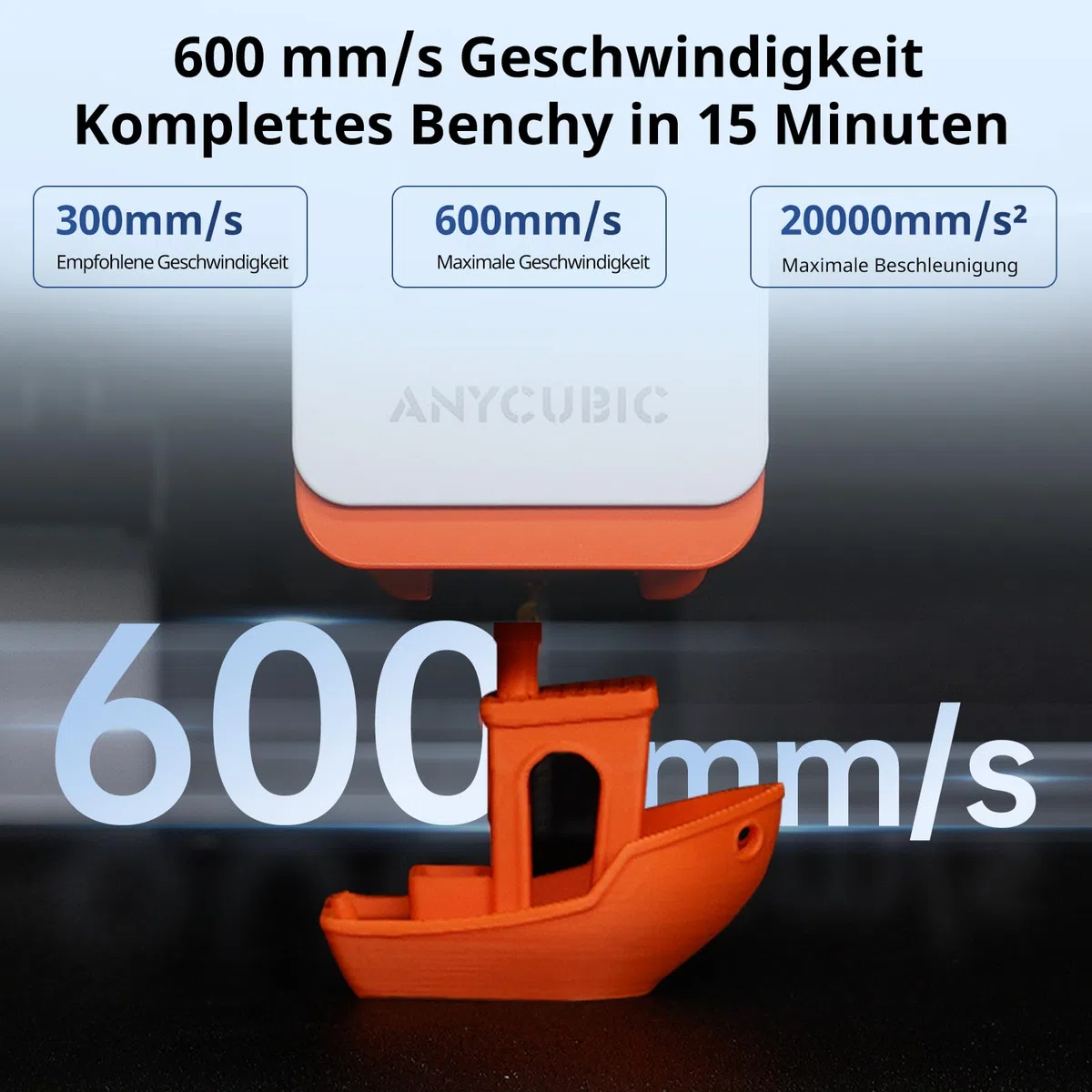 Anycubic Kobra S1 Combo 3D-Drucker Mehrfarbig für Amazon, Trocknung Filament während des Drucks, 600 mm/s Hochgeschwindigkeit, Intelligenter Druck, Druckgröße 250 x 250 x 250 mm