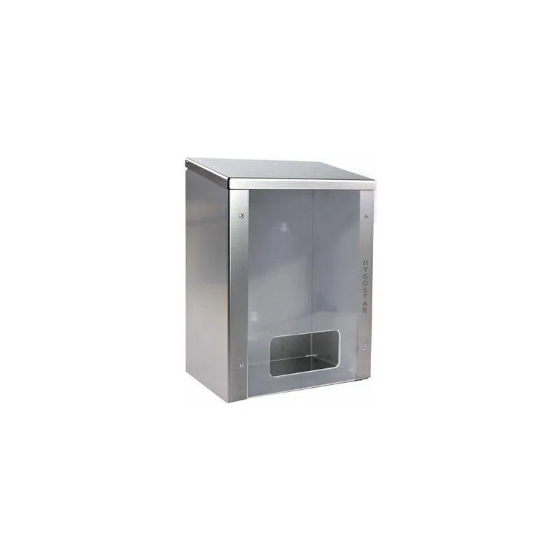 Hygostar Edelstahlspender mit Plexiglasscheibe für Barett - Astrohauben