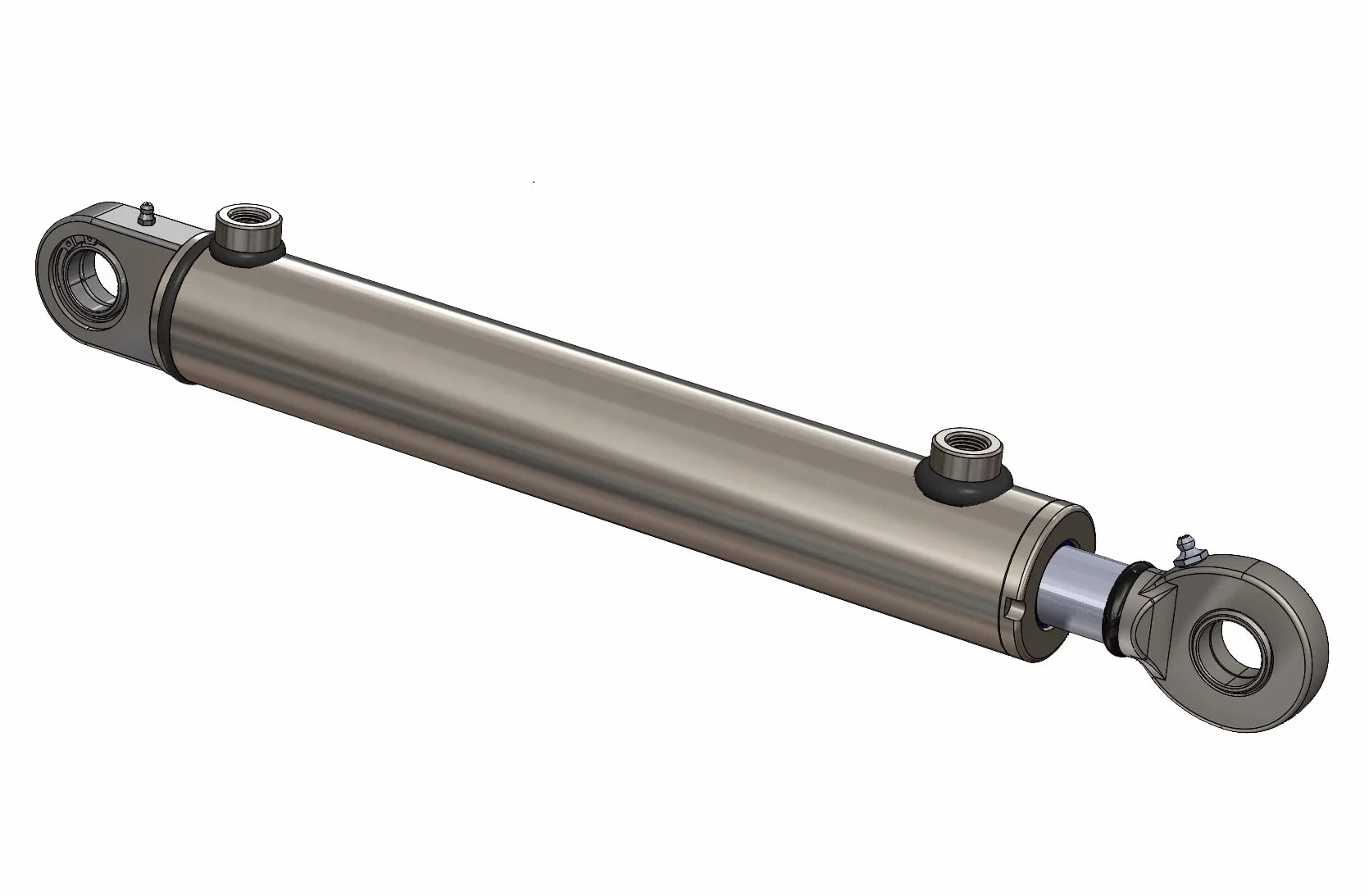 Hydraulikzylinder doppelwirkend mit Gelenkauge (40/25, 500 mm)