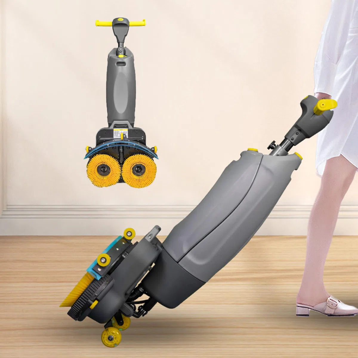 Handkehrmaschine - Einstellbare Geschwindigkeit, Multifunktions-Reinigungsgerät zum Bürsten, Waschen, Föhnen, Ideal für Hotels, Fabriken und Einkaufszentren