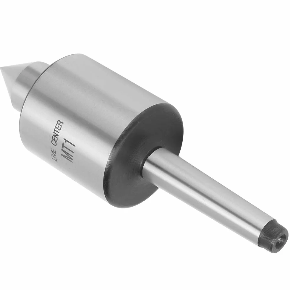 MT1 Mitlaufende Reitstockspitze 60-Grad-Kugellager Reitstock Mitlaufende Spitzen Hohe Genauigkeit Dreifach Gelagerte Mitlaufende Spitze 0,005 Mm Genauigkeit für Metalldrehmaschinen