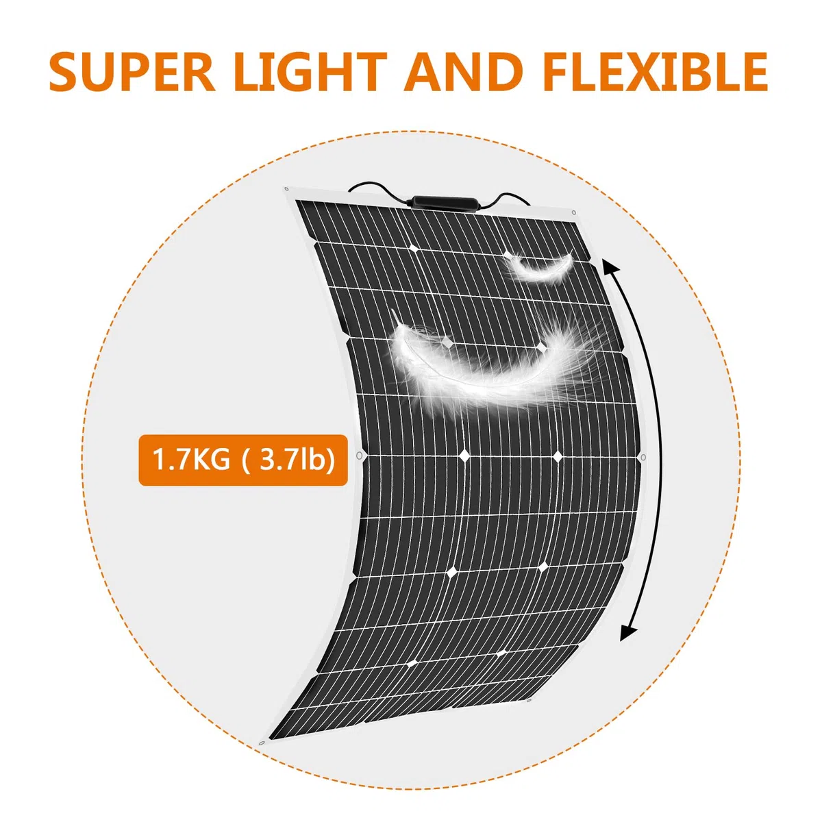 200W 12V Solarpanel Flexible Kit 2x100W 18V Flexibel Monokristallines Photovoltaik Solarmodul mit 20A Laderegler für Wohnmobil, Auto, Boot, Wohnwagen, 12/24V Batterien