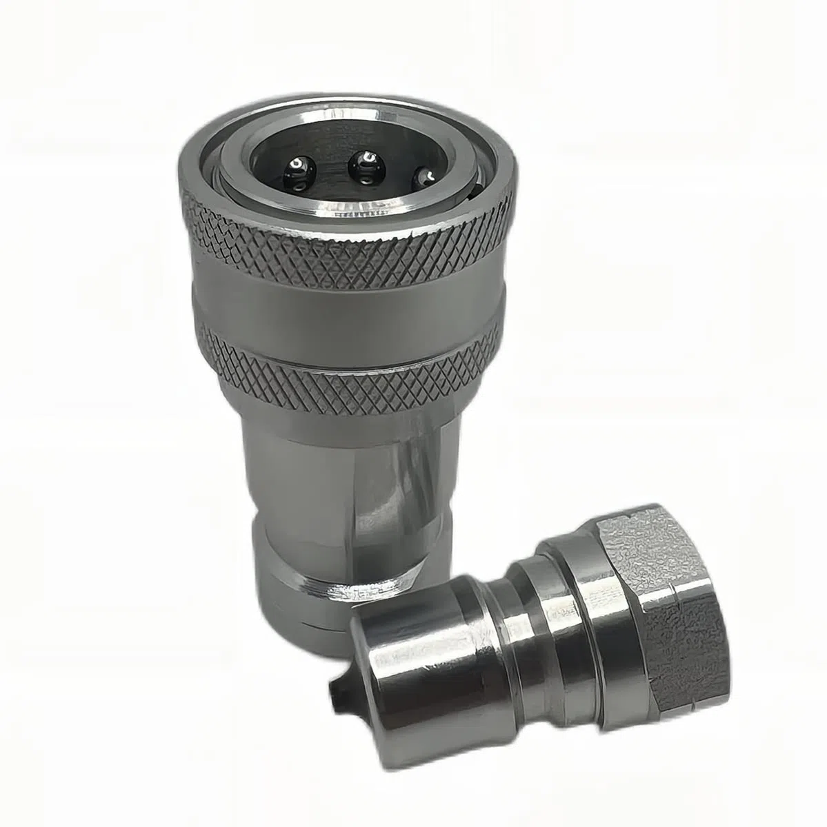 3/4" NPT ISO7241-B Hydraulische Schnellkupplung und -trennung, Schnellverschlusskupplungssatz mit Staubkappen H6-63/62
