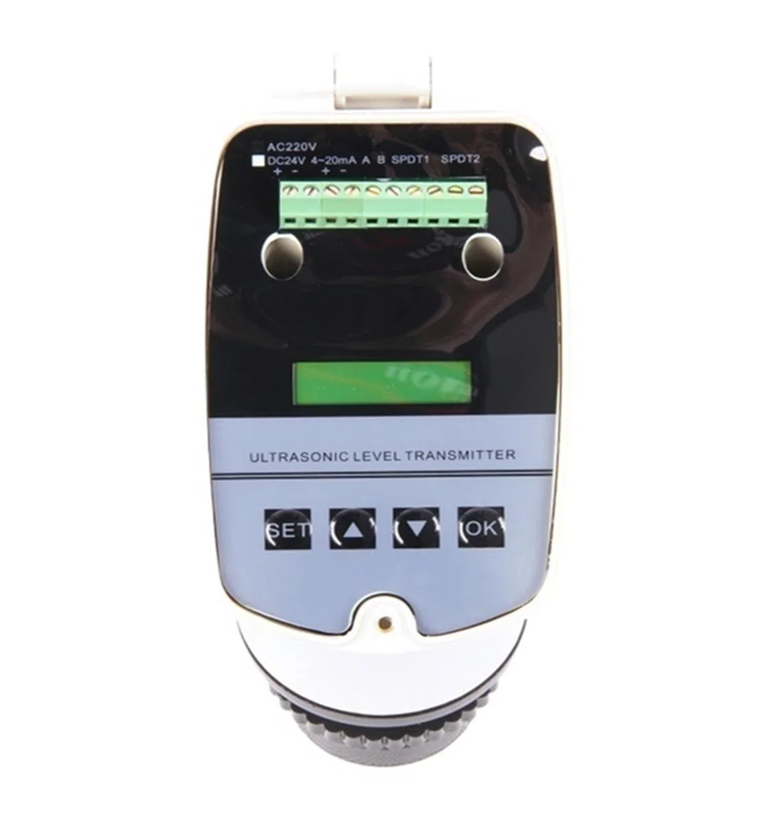 Wasserstandsensor, 4-20MA Integrierter Ultraschall-Füllstandmesser/Ultraschall-Füllstandsender/0-15M Ultraschall-Wasserstandsanzei DC24V Flüssigkeitssensor(DC24V 6 meter)