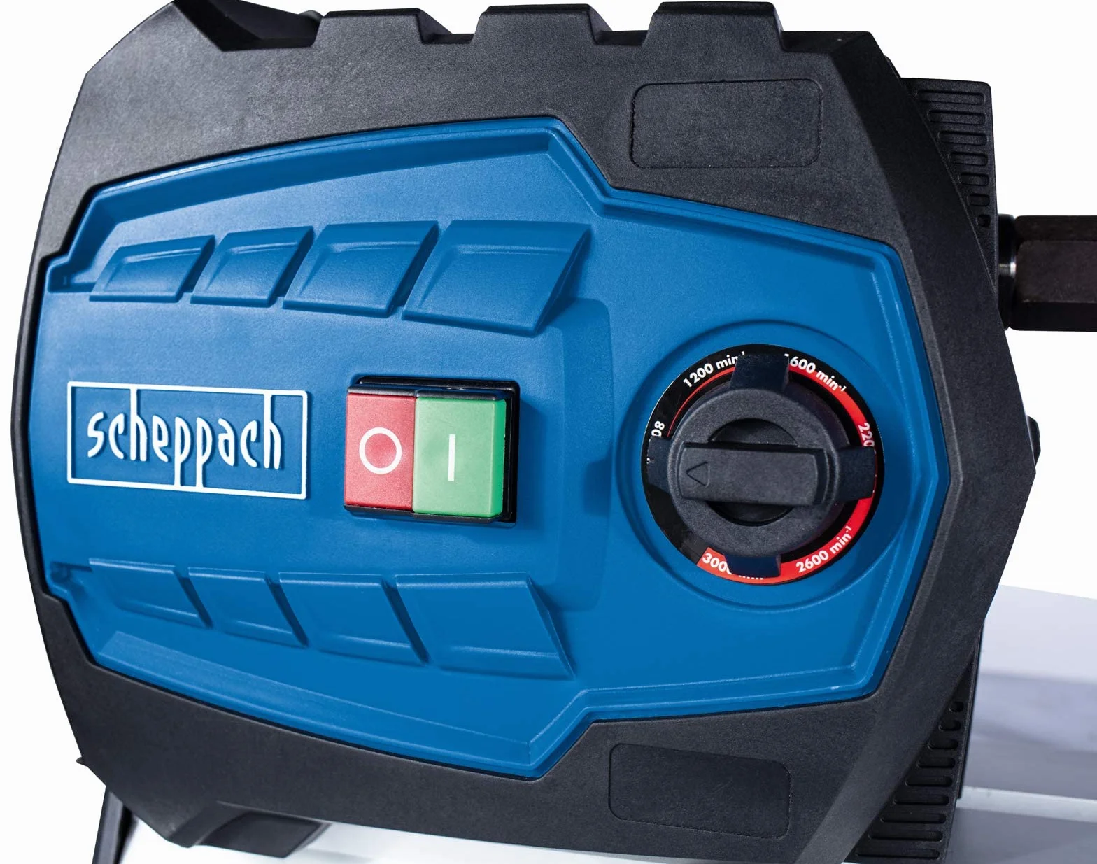Scheppach DM600VARIO Drechselbank Drechselmaschine | 550W Leistung | stufenlose Geschwindigkeit - variable Drehzahl von 800–3000 Umdrehungen | Werkstück max. 60 x 25 cm inkl. Planscheibe