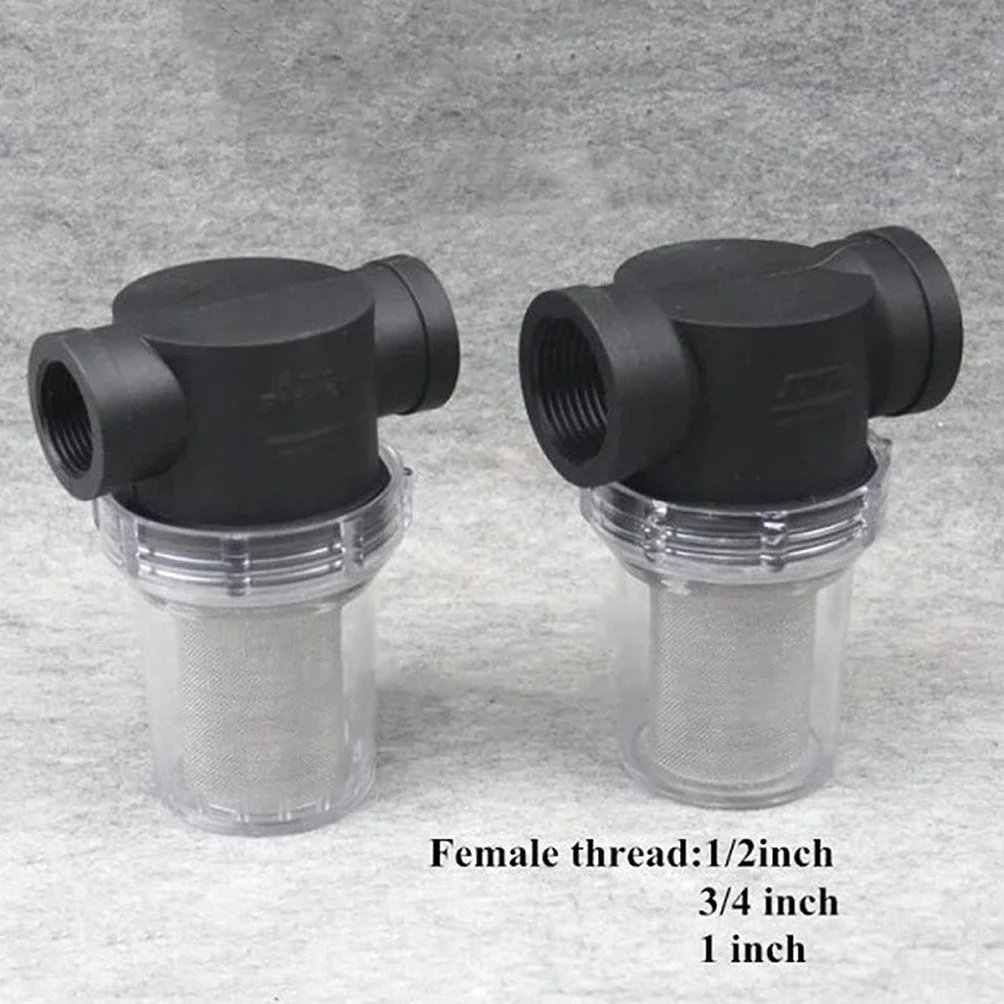 Saugfilter, Schlauchfilter 1 Stück Inline-Netzsieb, Wasserpumpenfilter, Bewässerungs-Pipeline-Filter mit hohem Durchfluss, Gartenanschlüsse(3/4")