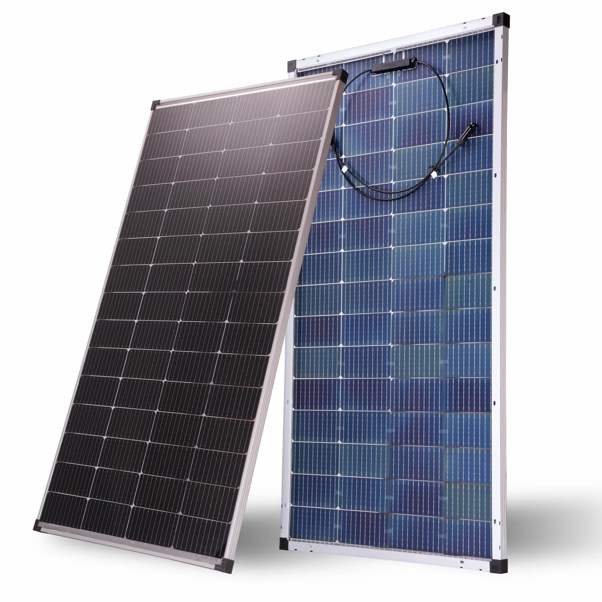 Nicesolar 200W Solarpanel Solarmodul monokristallines Photovoltaik Solarzelle 200 Watt PV Modul für 12Volt Batterien Wohnwagen Wohnmobil Boot Yacht RV Dachhalterungen Off Grid