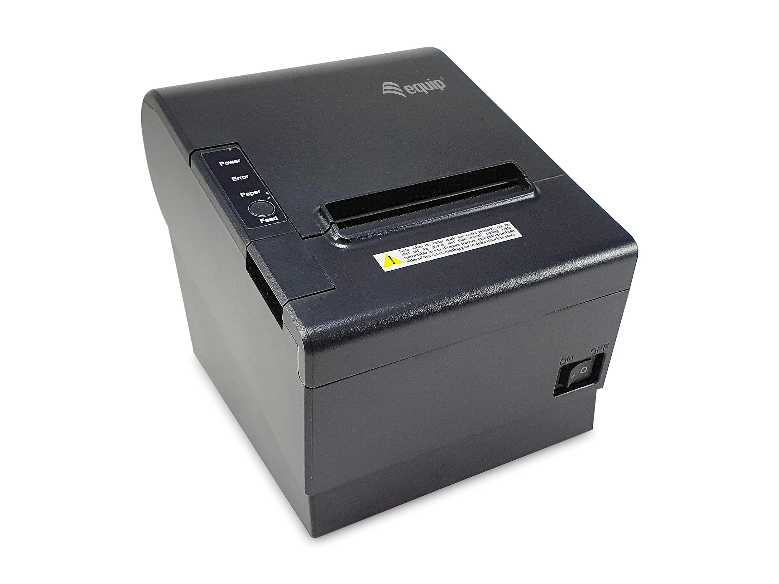 Equip 351004 80-mm-Thermo-POS-Belegdrucker mit automatischer Schneidevorrichtung, USB-/Bluetooth-/WiFi-/Kassenschubladen-Anschluss