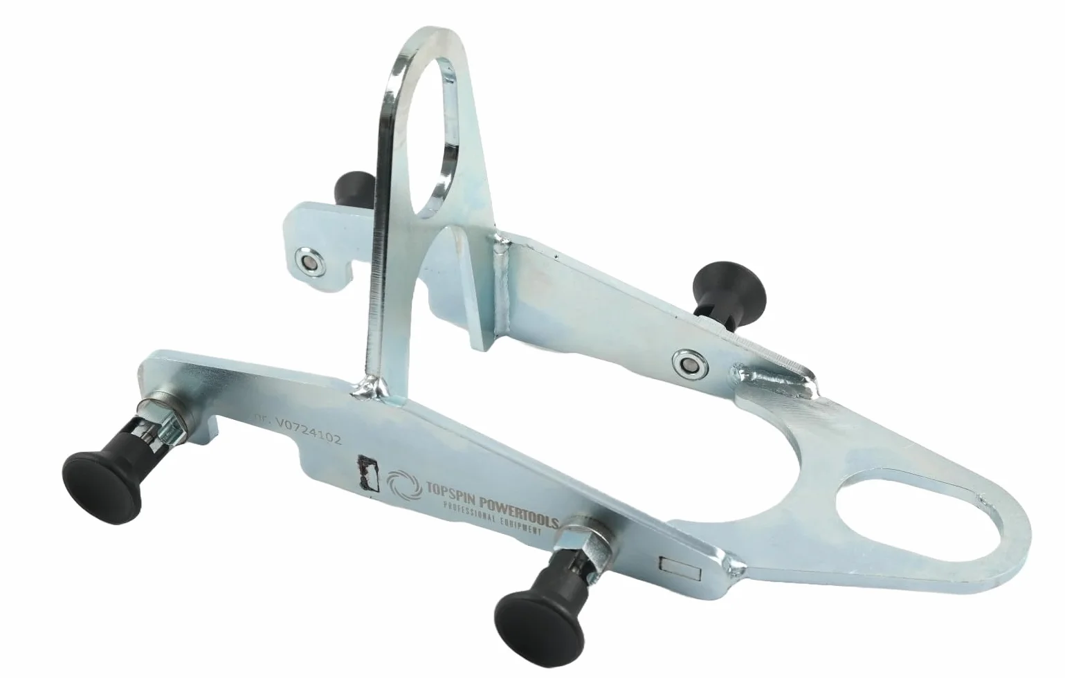 GRABO V-120 Hebebügel mit Federbolzen zur Schnellmontage [Passend Modelle] Sichere 4-Punkt-Hebeaufnahme an 4 Stahlösen – Ideal für Bagger&Kran – Robuste Profi-Hebelösung für Baustelle