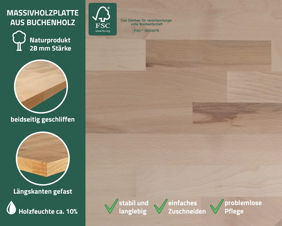 Ondis24 Werkbank Basic Packtisch Werktisch Werkstatteinrichtung 120 x 60 cm Arbeitshöhe 85 cm (Grau, Buchenholzplatte)