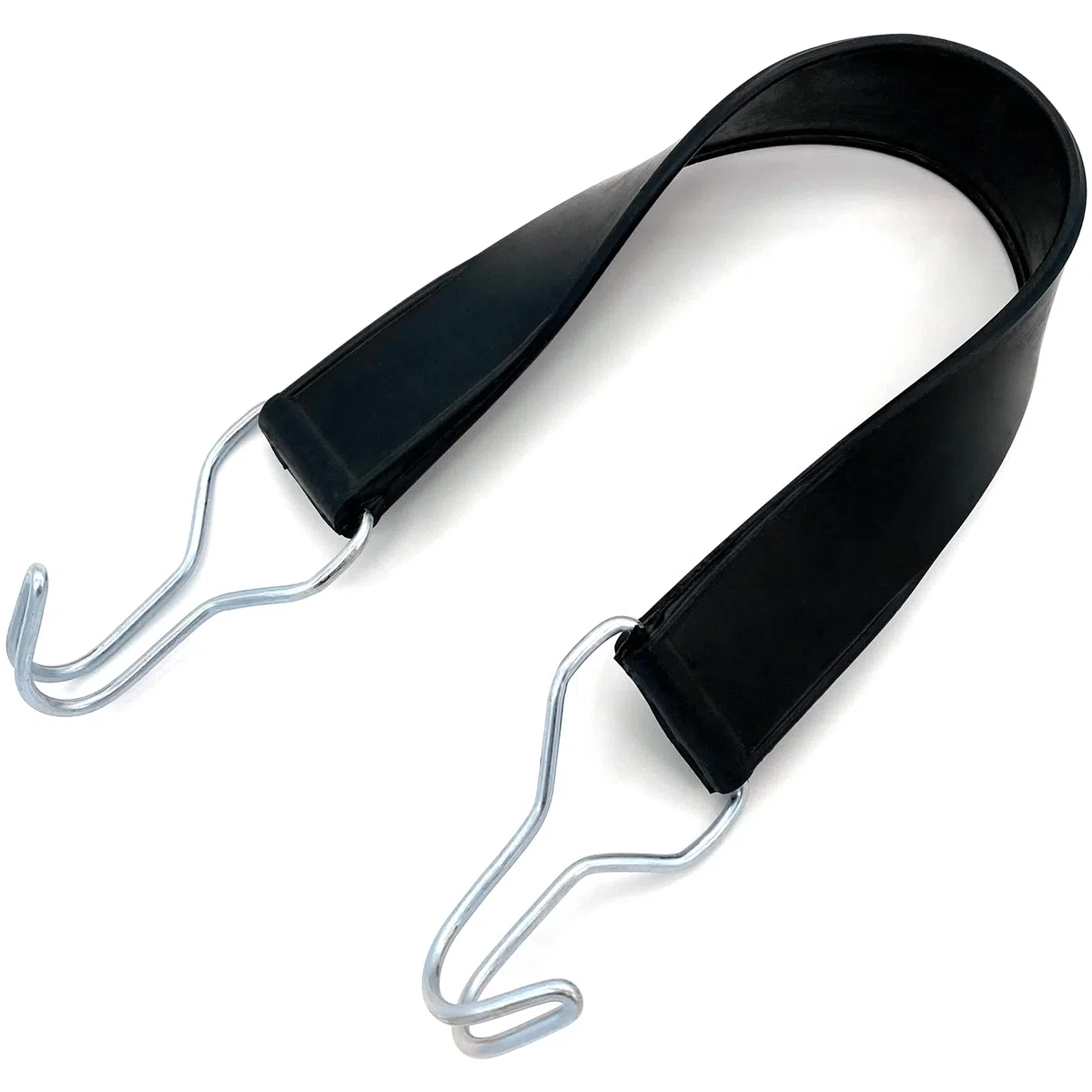 Gummispannband 2 Haken für Rollbehälter Spanngurt 52cm lang dehnbar 40mm breit