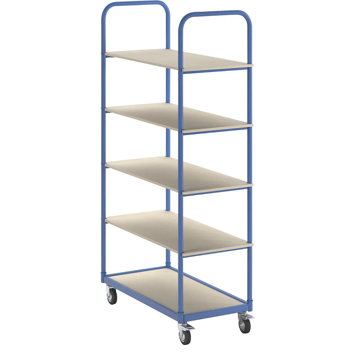 eurokraft | Etagenwagen | 5 Etagen | Ladeflächen-LxB 1050 x 475 mm