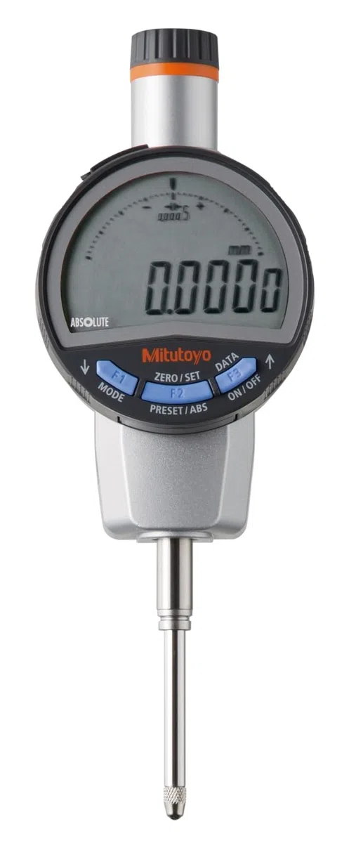 Mitutoyo 543-720B ABS Digital-Messuhr ID-C0525NXB, 25,4 mm | 0,01 mm, flache Rückplatte, Nullpunkt gespeichert, Datenausgang