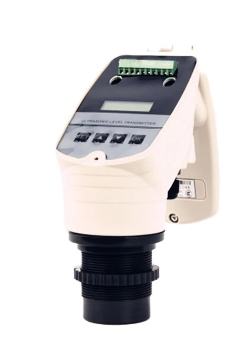 Wasserstandsensor, 4-20MA Integrierter Ultraschall-Füllstandmesser/Ultraschall-Füllstandsender/0-15M Ultraschall-Wasserstandsanzei DC24V Flüssigkeitssensor(DC24V 6 meter)