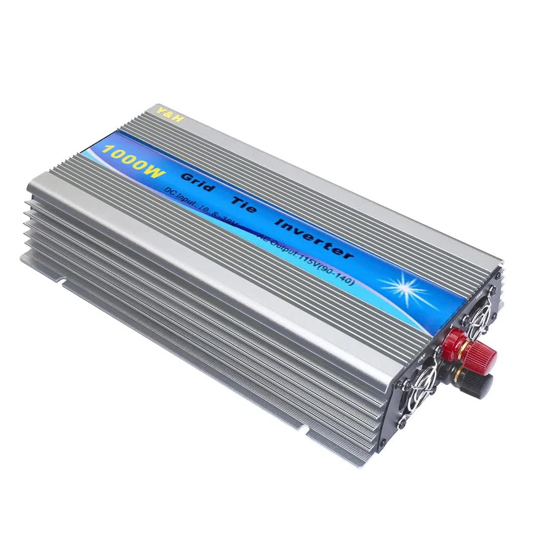 Y&H 1000W Grid Tie Wechselrichter mit AC Digital Display Stackable MPPT Pure Sine Wave DC30-50V Solar Input AC190-260V Output für 24V 30V 36V PV Panel
