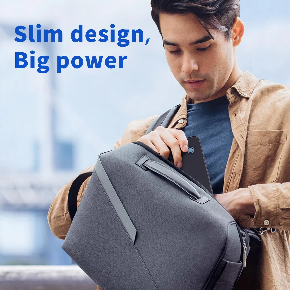 JADENS Portable Thermal Drucker, Unterstützen 210x297mm A4, Bluetooth Mobile Tragbarer Drucker A4, kompatibel mit Android und iOS für Unterwegs & Laptop