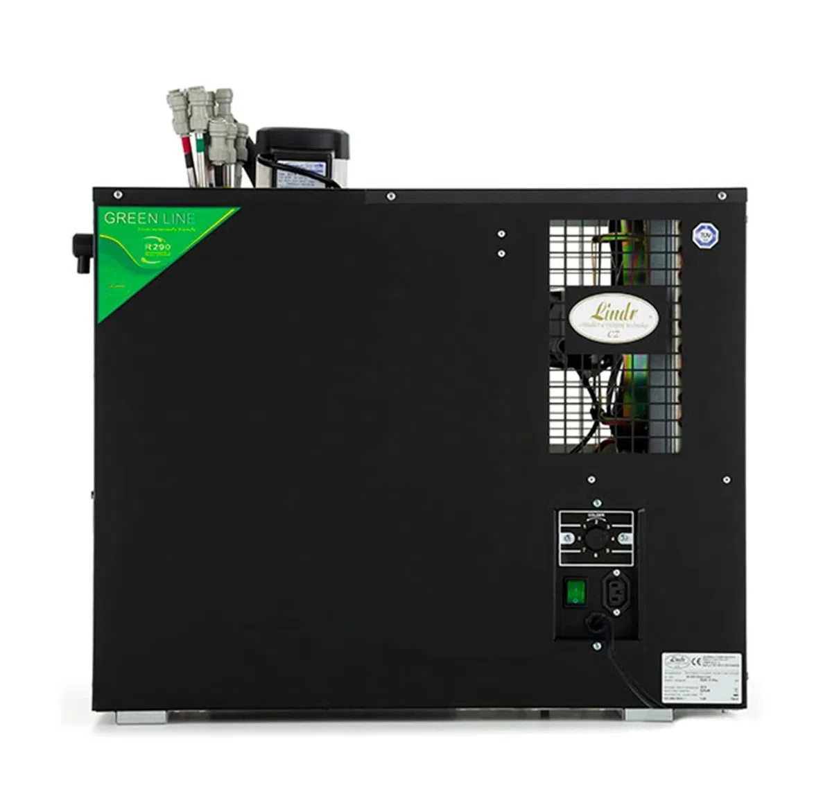 Zapfanlage AS-200 8-leitig Durchlaufkühler Bierzapfanlage Nasskühler Untertheke Green Line R290 200L/h Energieeffizient Lindr