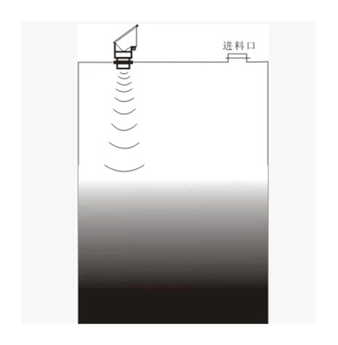 Wasserstandsensor, 4-20MA Integrierter Ultraschall-Füllstandmesser/Ultraschall-Füllstandsender/0-15M Ultraschall-Wasserstandsanzei DC24V Flüssigkeitssensor(DC24V 6 meter)