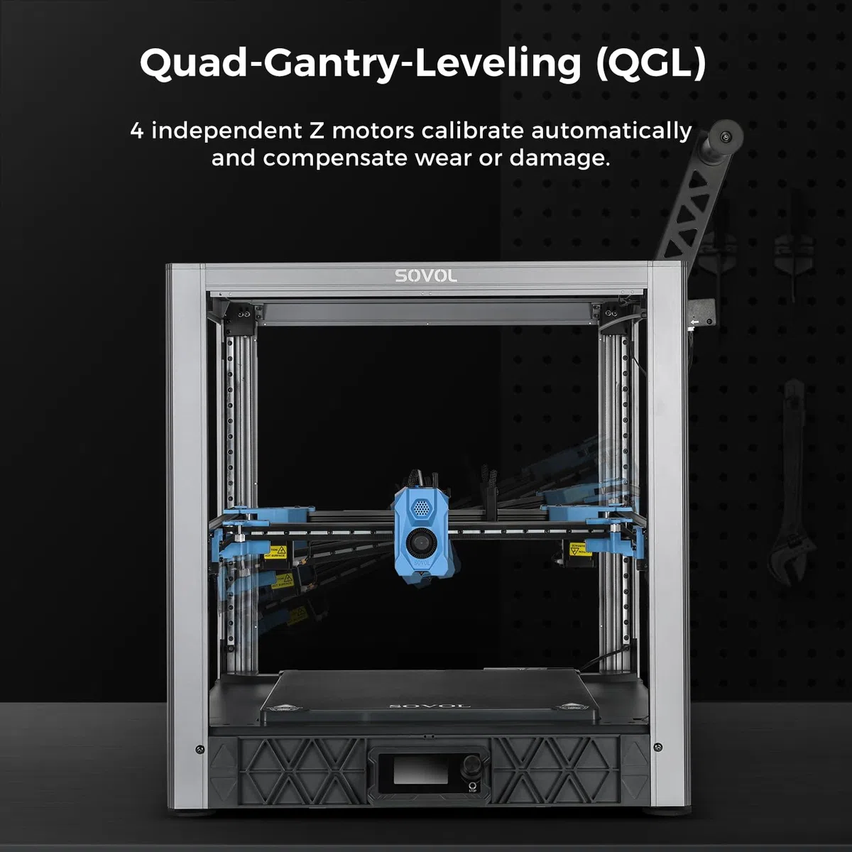 Sovol SV08 Core-XY 3D Drucker mit Kamera Voron 2.4 Open Source, 700mm/s Hochgeschwindigkeitsdruck, Open Source, 4 unabhängige Z-Motoren, Remote Control, Druckgröße 350x350x345 mm