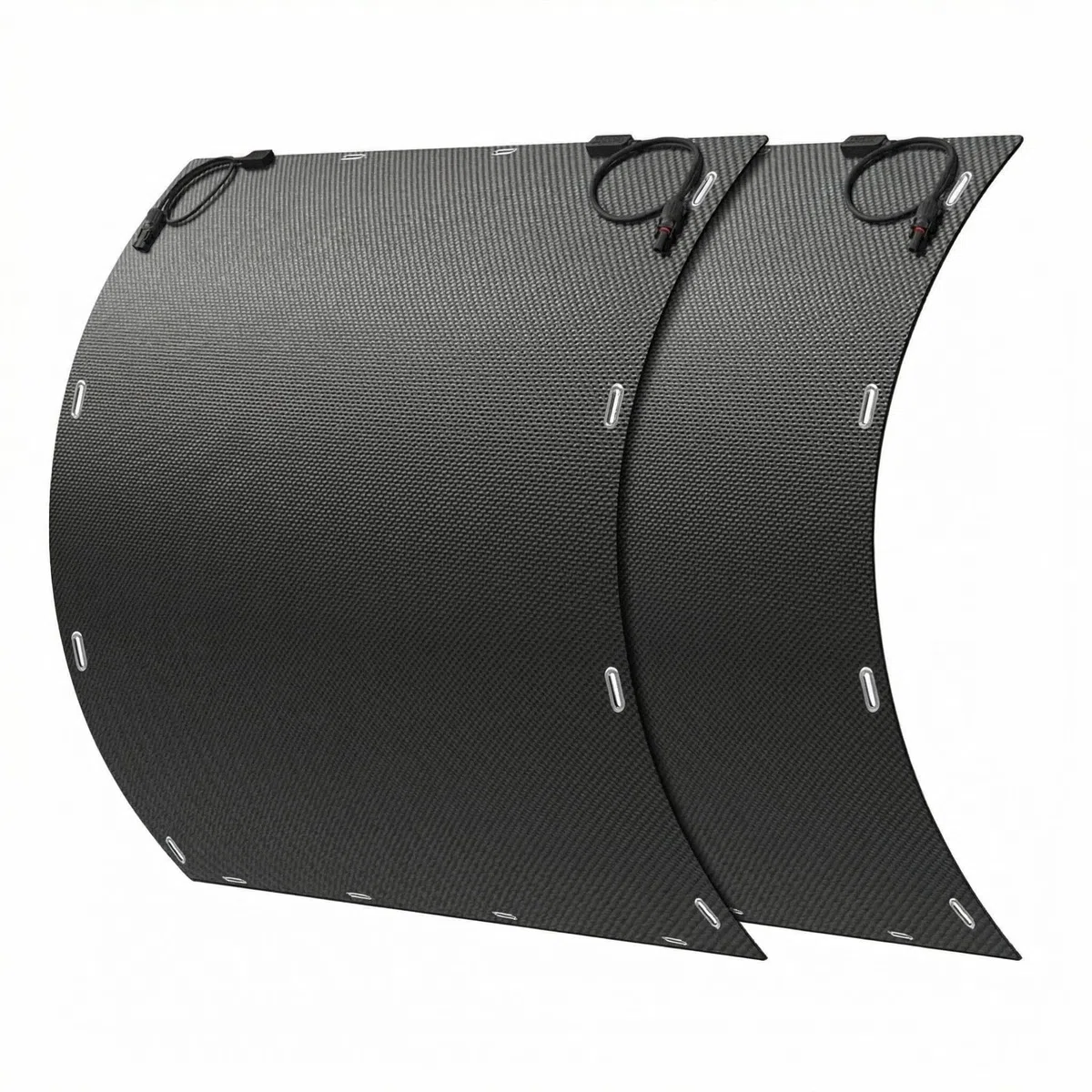 Solarpanel Flexibel, 460W Solarpanel Camping, 230W x2 Komplett Schwarze Solarmodul, Geeignet für Balkonkraftwerk, Verwenden Sie spezielle Anti-Riss-Materialien, Bis zu 300° Biegung, Wasserdicht IP67