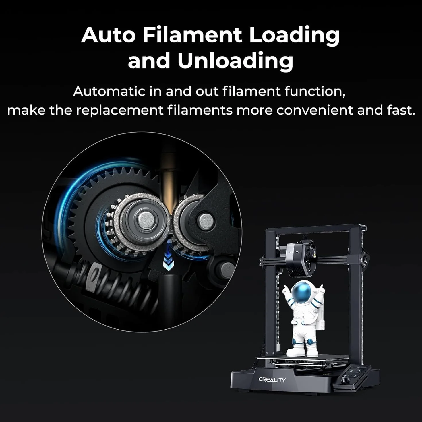 Creality Ender-3 V3 SE 3D-Drucker – Preiswerter 3D-Drucker für Einsteiger mit Auto-Nivellierung, Sprite Direct Extruder, 250 mm/s Druckgeschwindigkeit, 220 × 220 × 250 mm Bauraum